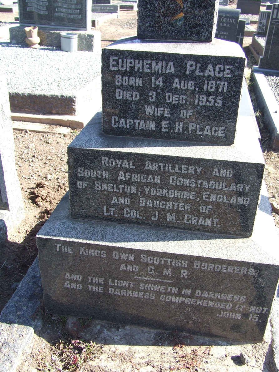 PLACE Euphemia nee Grant 1871-1955