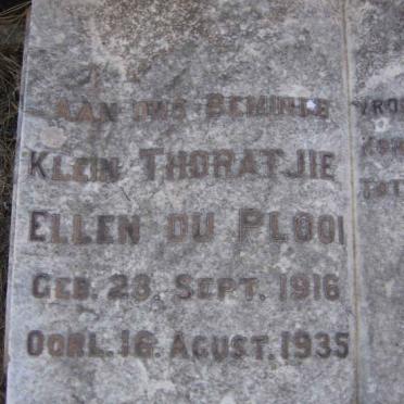 PLOOI Thoratjie Ellen, du 1916-1935