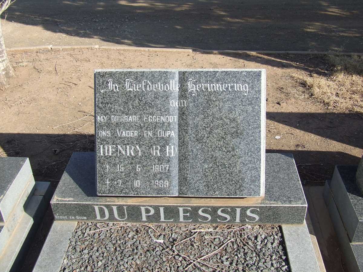 PLESSIS R.H., du 1907-1969