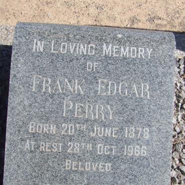 PERRY Frank Edgar 1878-1966