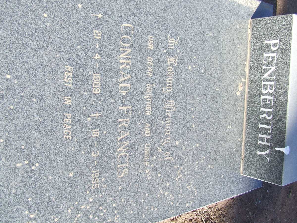 PENBERTHY Conrad Francis 1909-1995