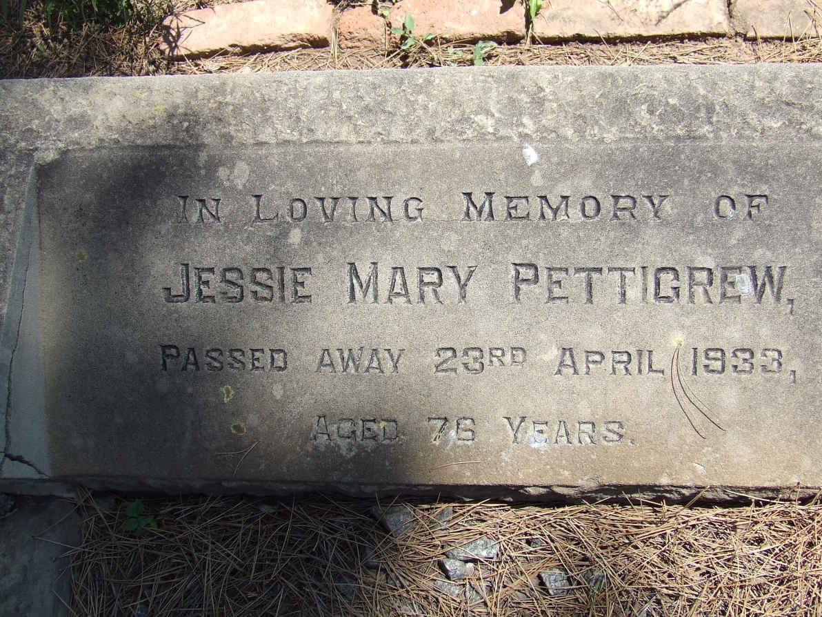 PETTIGREW Jessie Mary -1933