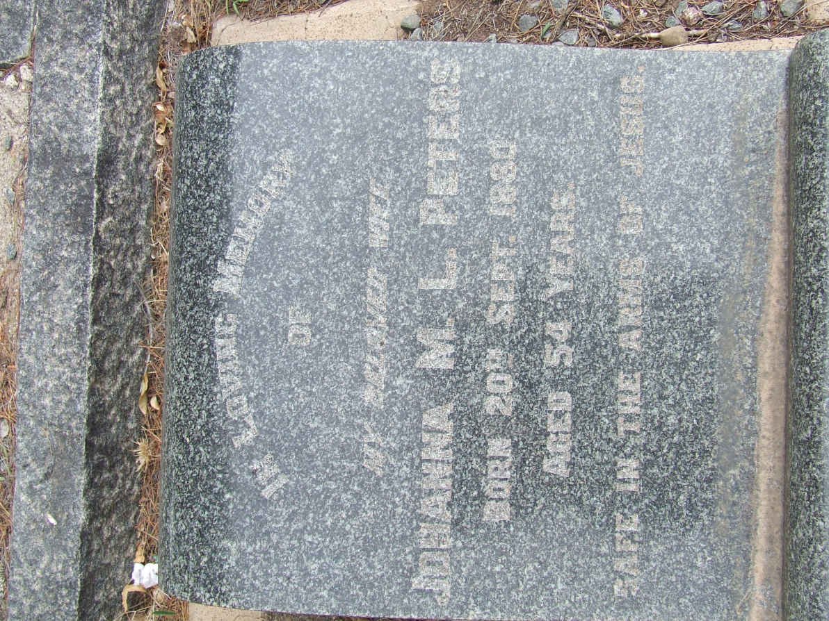 PETERS Johanna M.L. 1880-