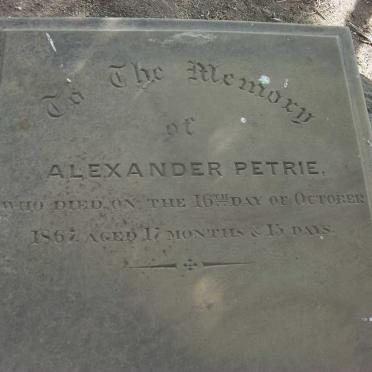 PETRIE Alexander -1867 