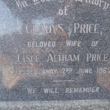 PRICE Gladys -1960