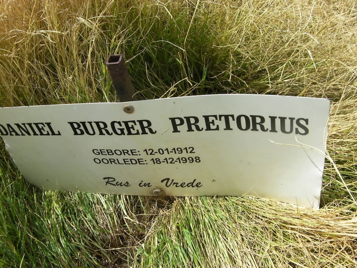 PRETORIUS Daniel Burger 1912-1998