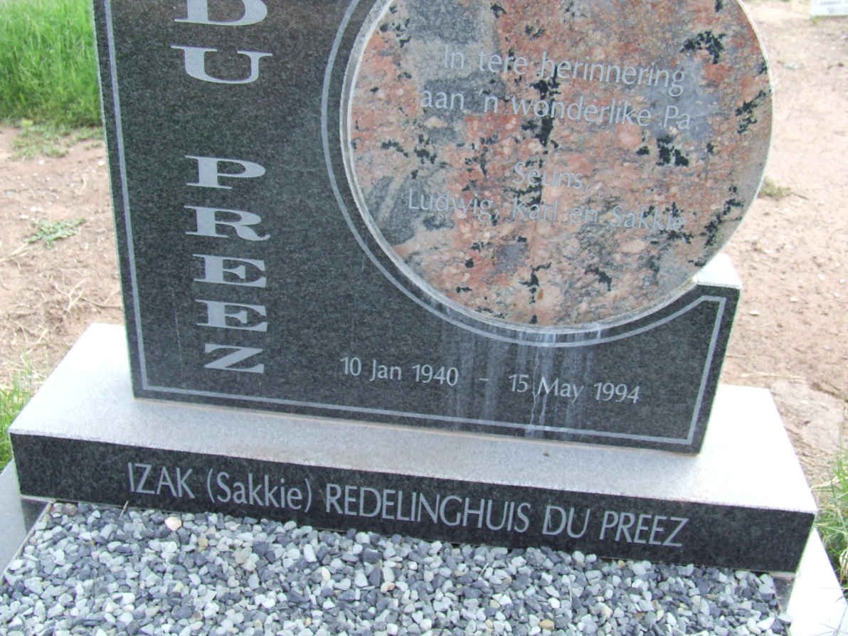 PREEZ Izak Redelinghuis, du 1940-1994