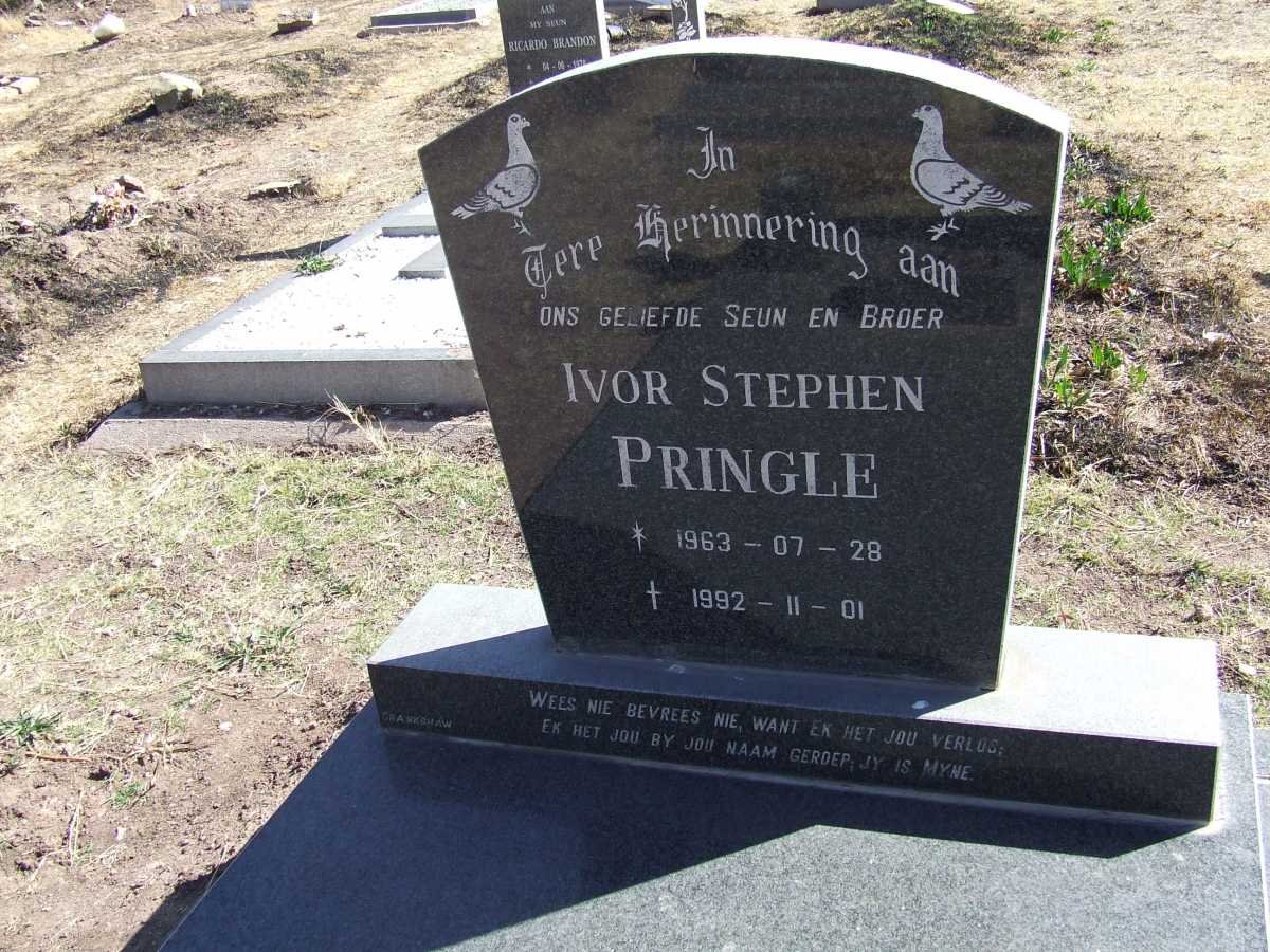 PRINGLE Ivor Stephen 1963-1992