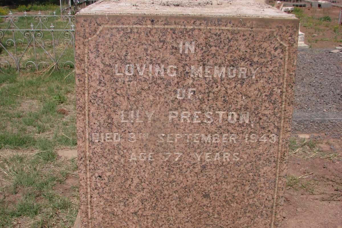 PRESTON Lily -1943