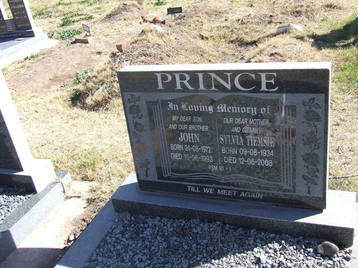 PRINCE John 1972-1993 &amp; Sylvia Tiemsie 1934-2008