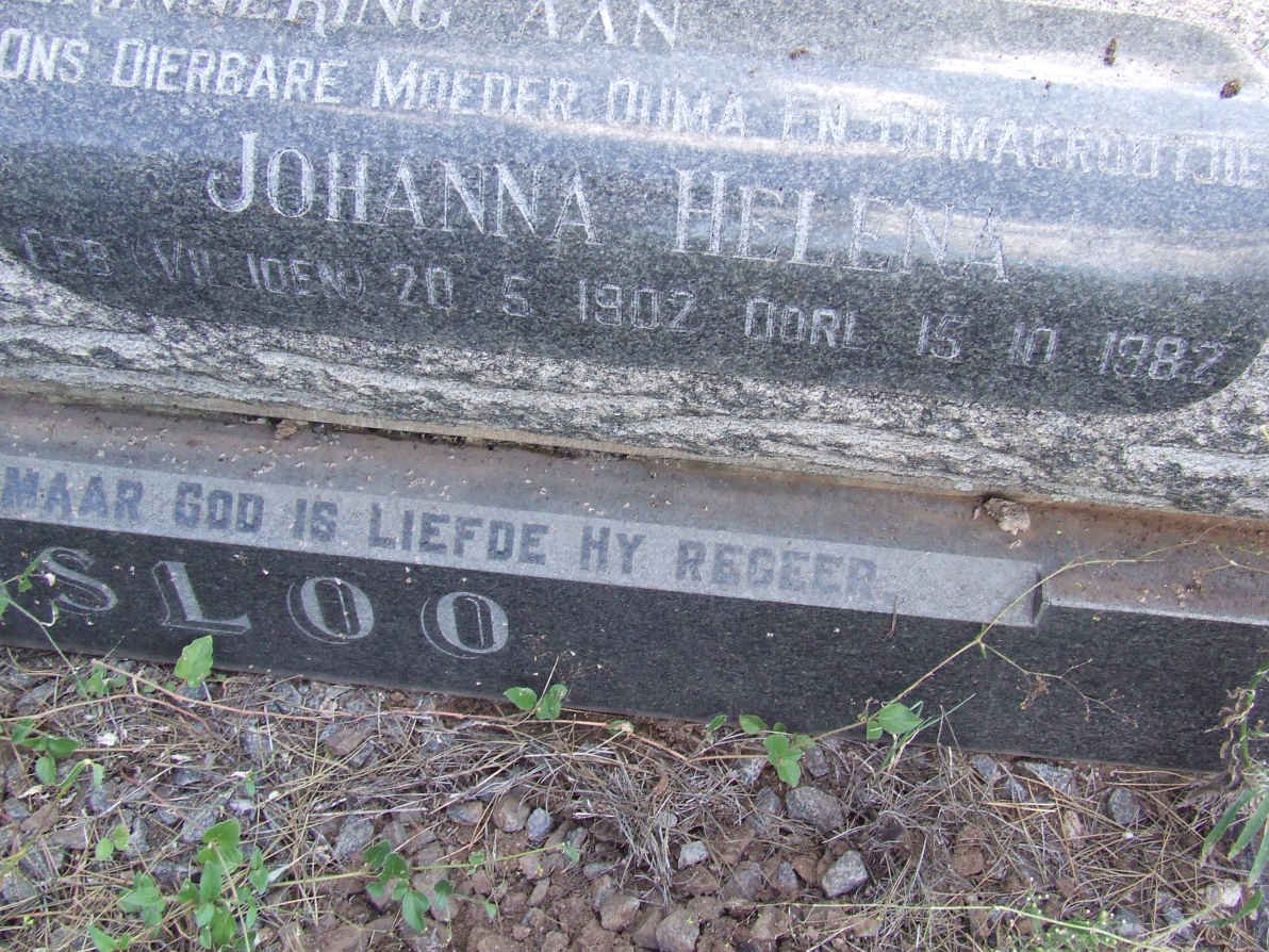 PRINSLOO Johanna Helena nee VILJOEN 1902-1982