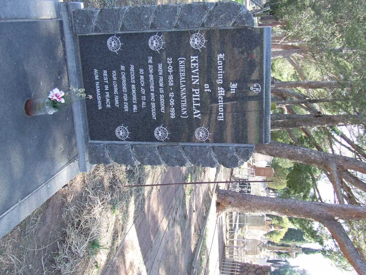 PILLAY Kevin 1958-1999