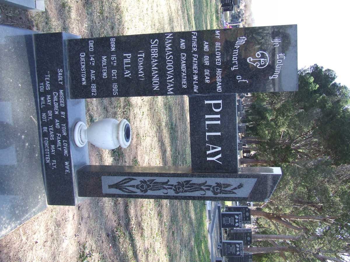 PILLAY Namasoovayam Subramanion 1905-1982