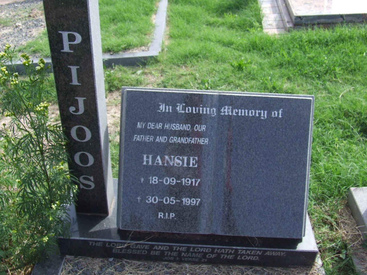 PIJOOS Hansie 1917-1997