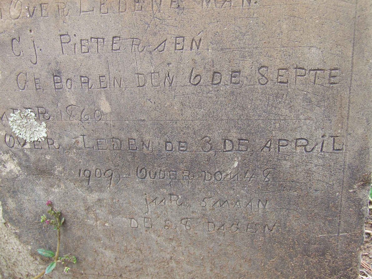PIETERSEN C.J. 1860-1909
