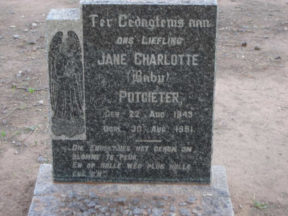 POTGIETER Jane Charlotte 1949-1951