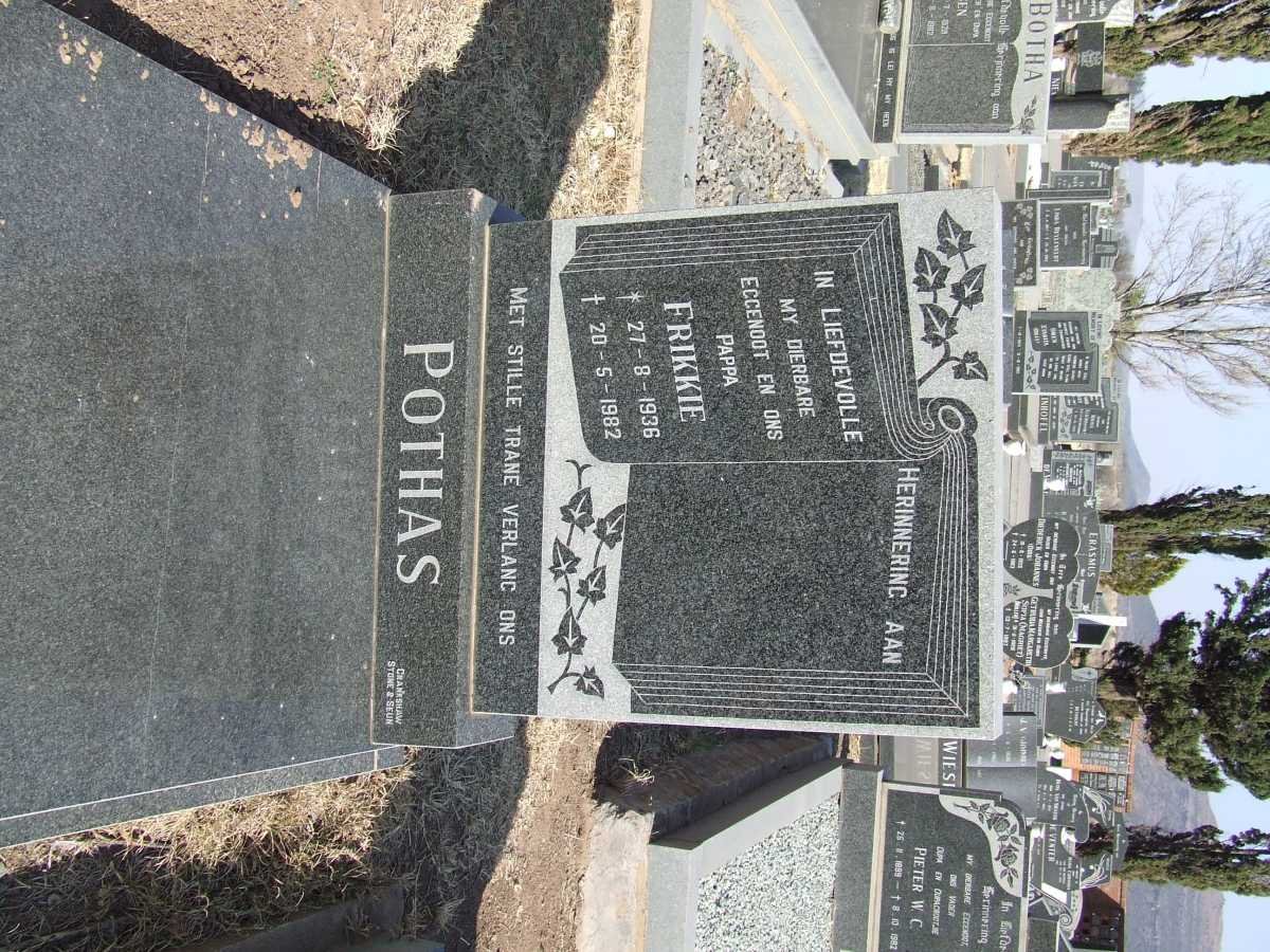 POTHAS Frikkie 1936-1982