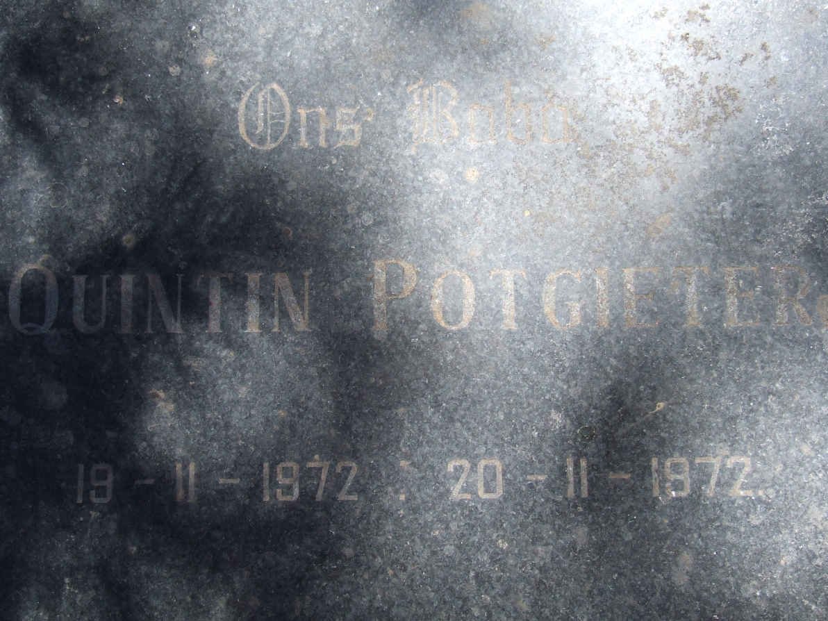 POTGIETER Quintin 1972-1972