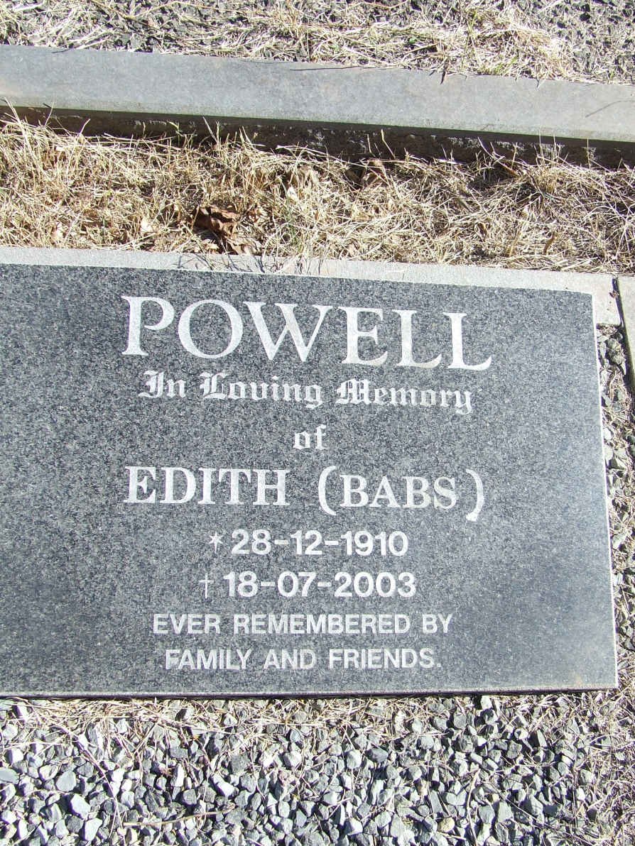 POWELL Edith 1910-2003