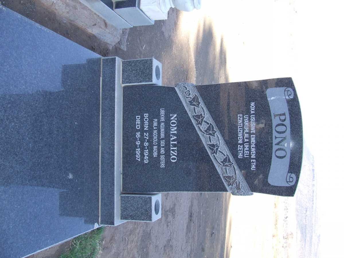 PONO Nomalizo 1949-1997