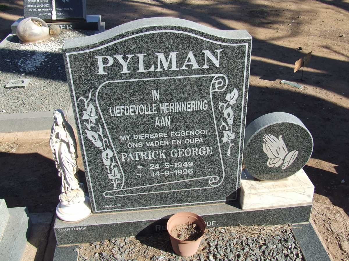 PYLMAN Patrick George 1949-1996