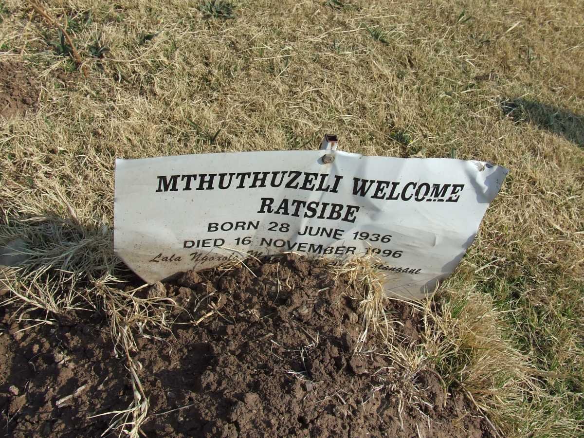 RATSIBE Mthuthuzeli Welcome 1936-1996