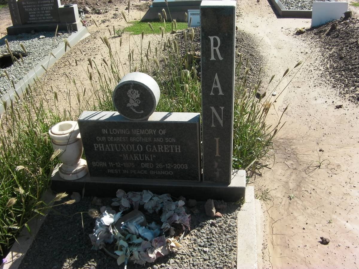 RANI Phatuxolo Gareth 1975-2003