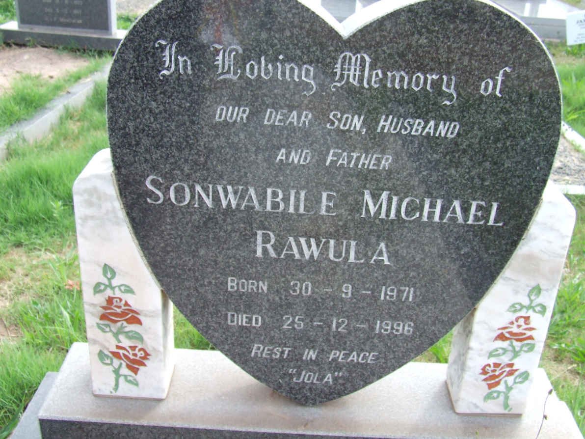 RAWULA Sonwabile Michael 1971-1996