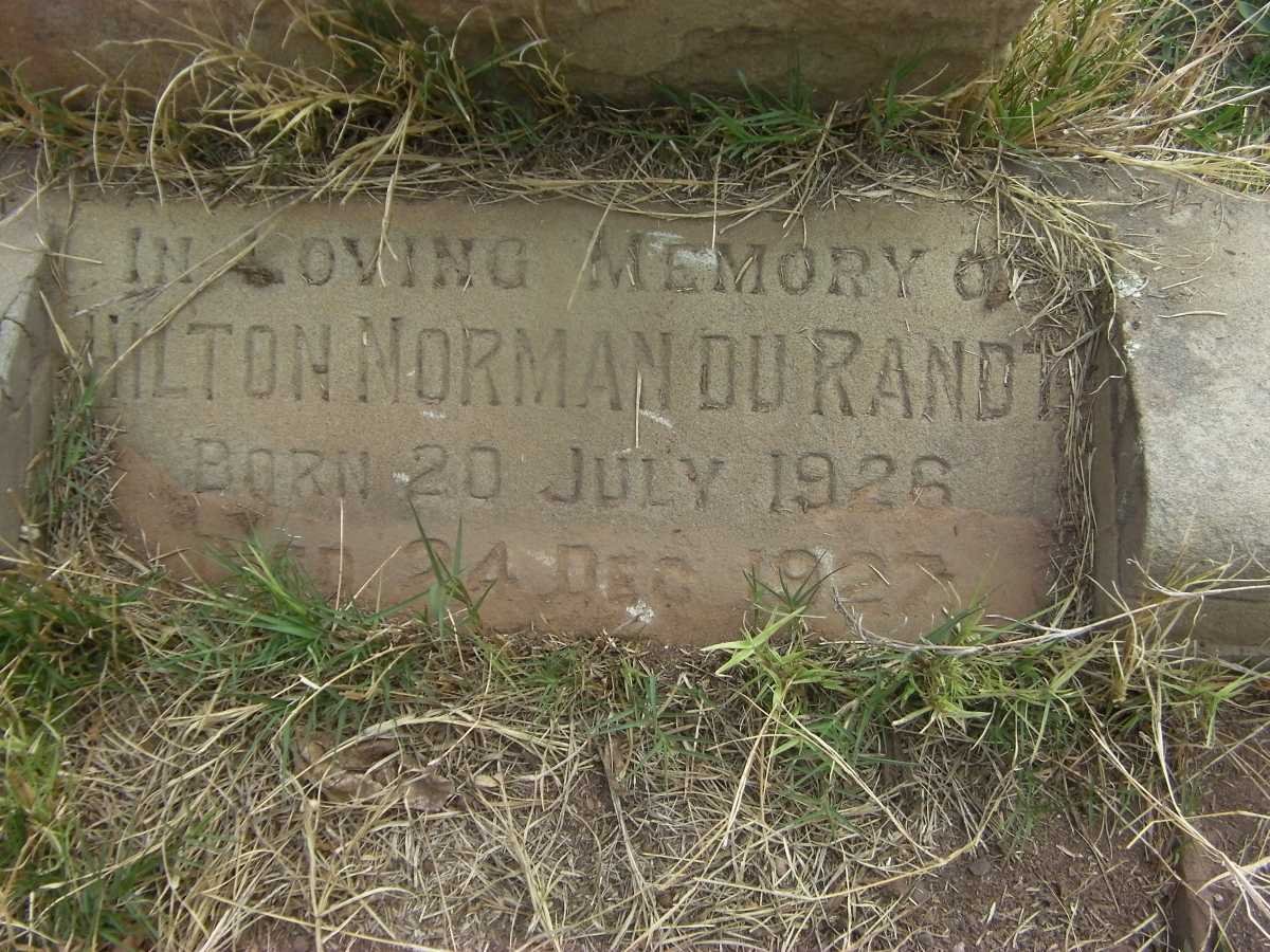 RANDT Hilton Norman, du 1926-1927