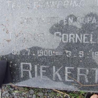 RIEKERT Theunis Cornelius 1900-1979