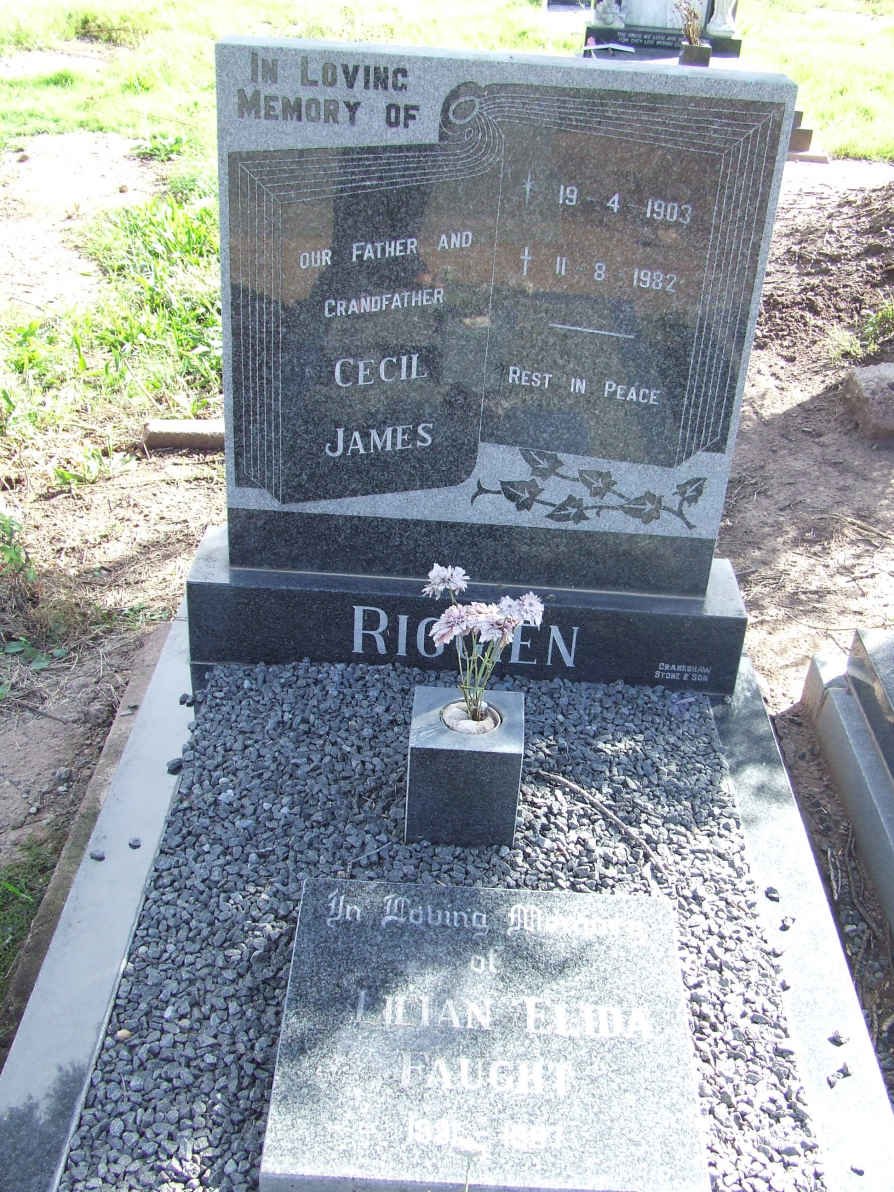 RIGGIEN Cecil James 1903-1982