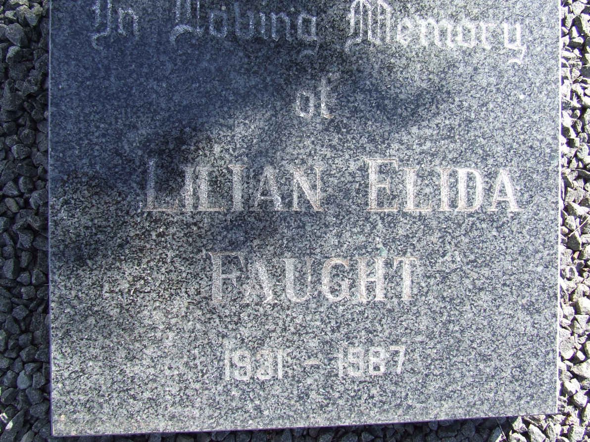 FAUGHT Lilian Elida 1931-1987
