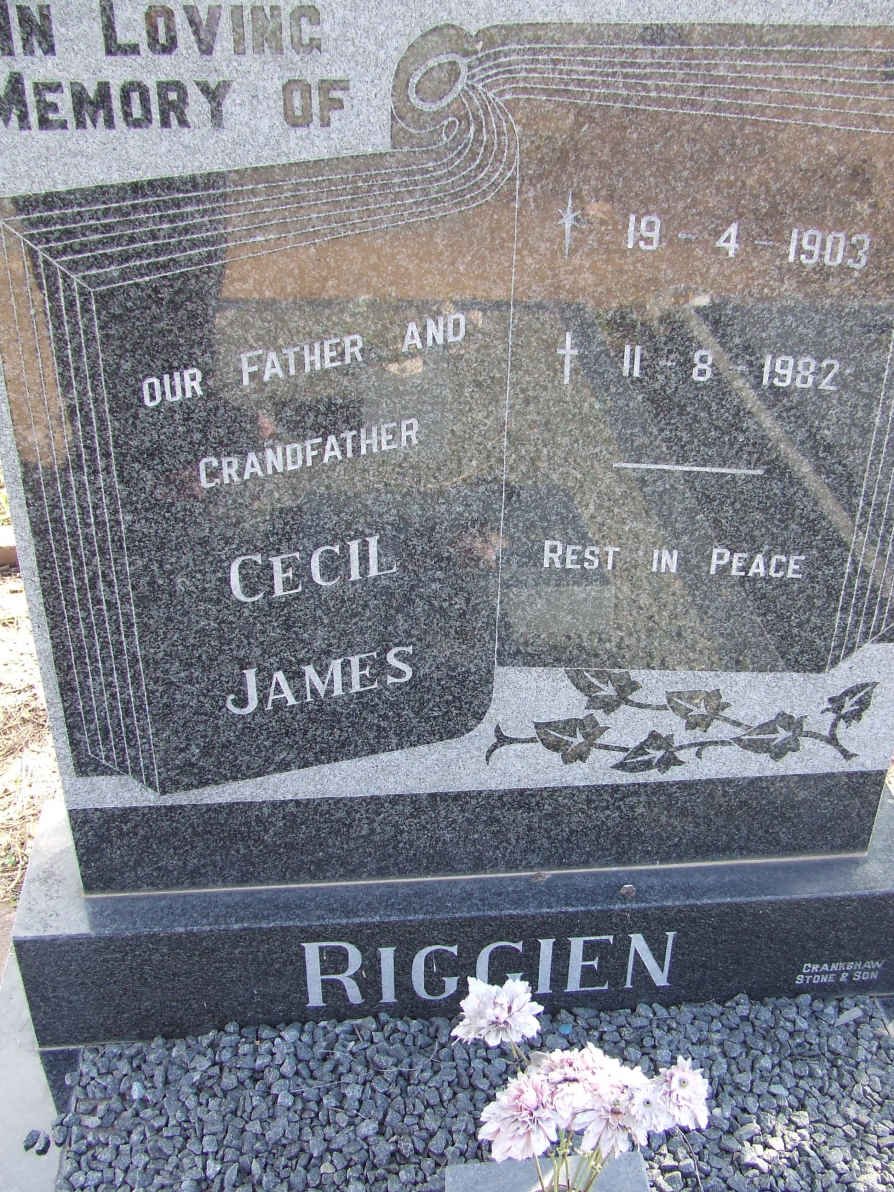 RIGGIEN Cecil James 1903-1982