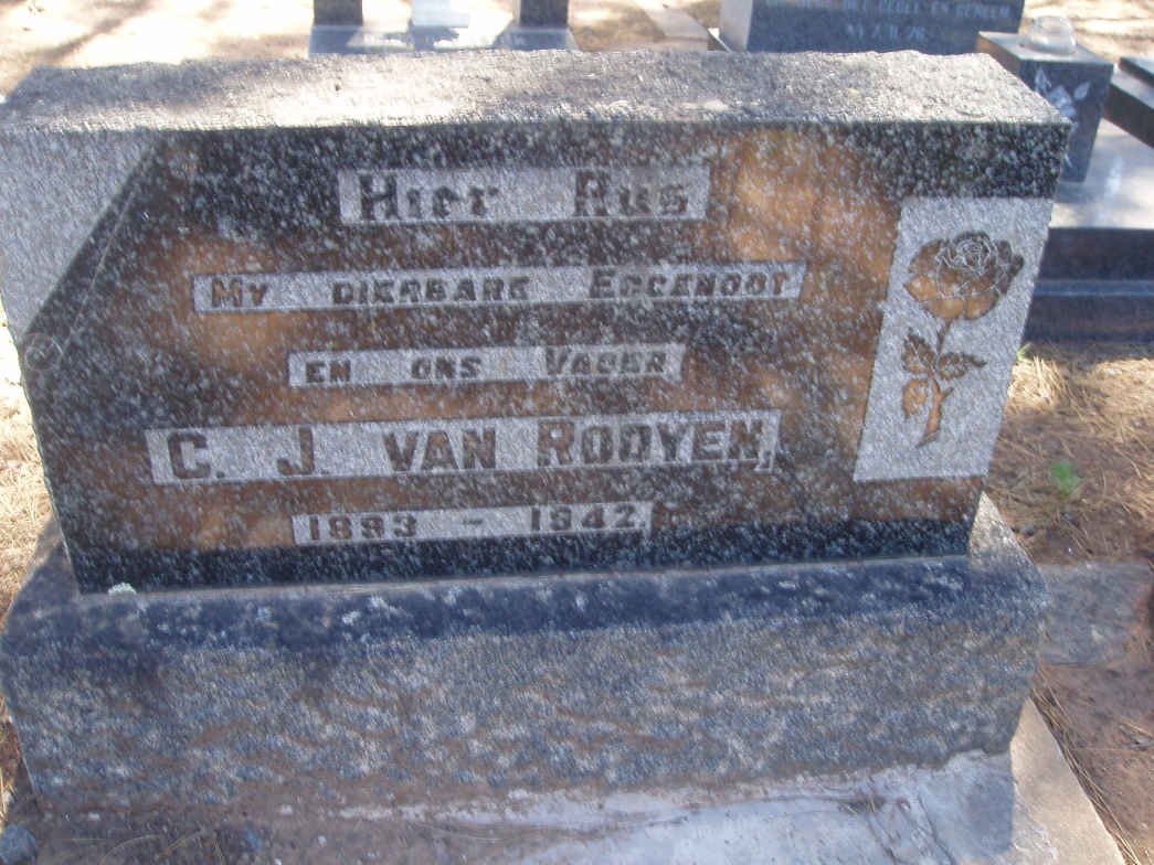 ROOYEN C.J., van 1893-1942