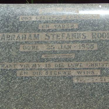 ROODT Abraham Stefanus -1928