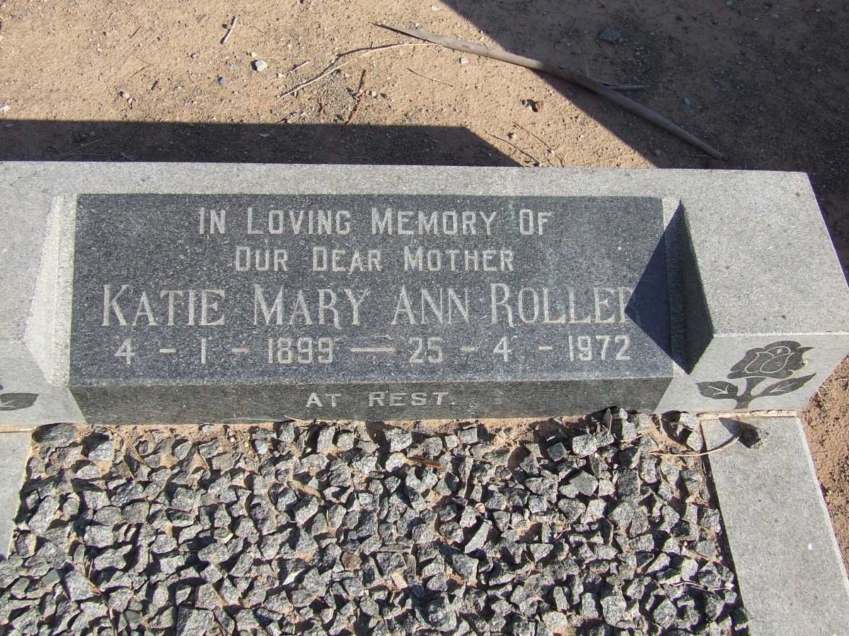 ROLLER Katie Mary Ann 1899-1972