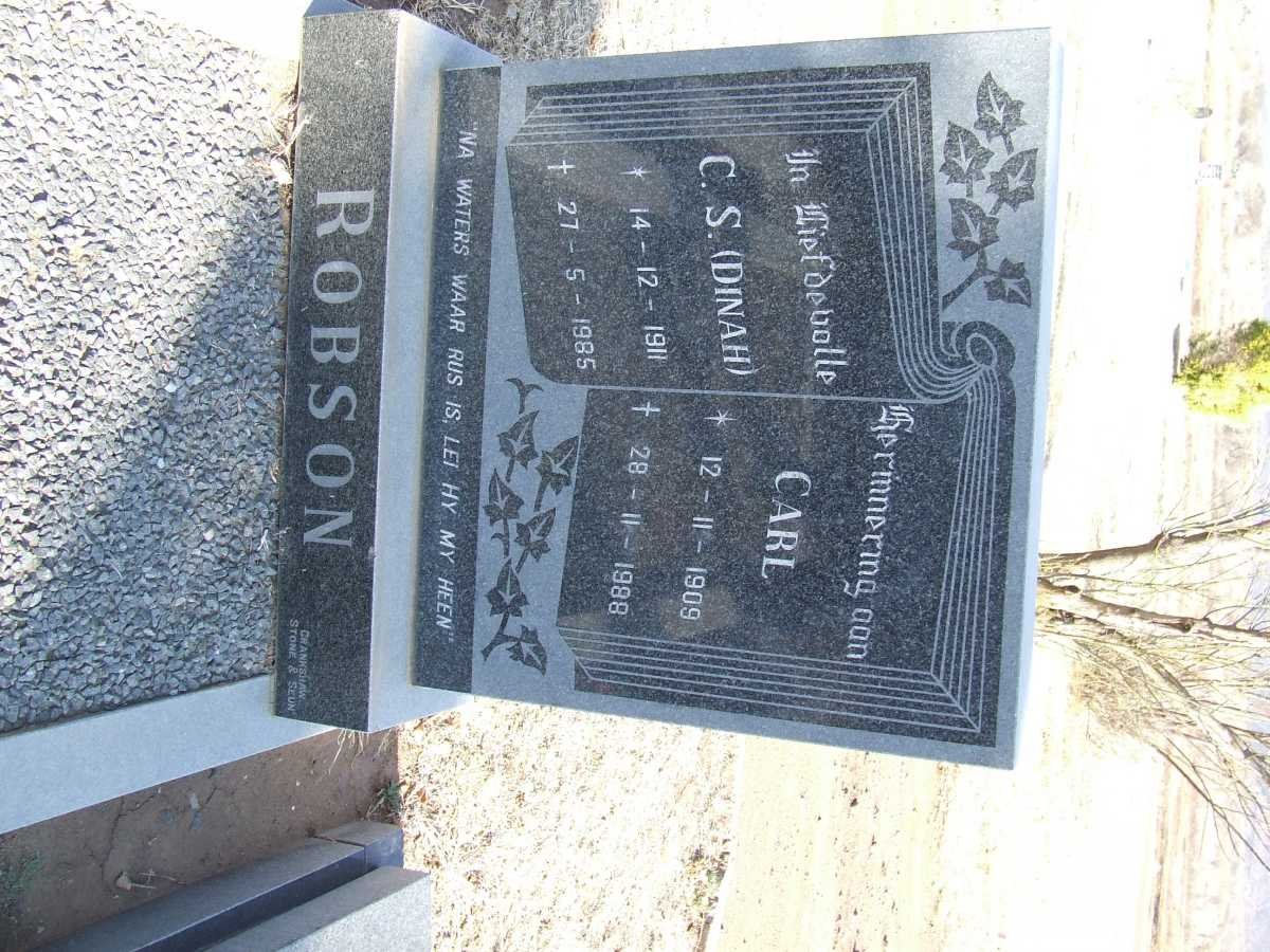 ROBSON Carl 1909-1988 &amp; C.S. 1911-1985