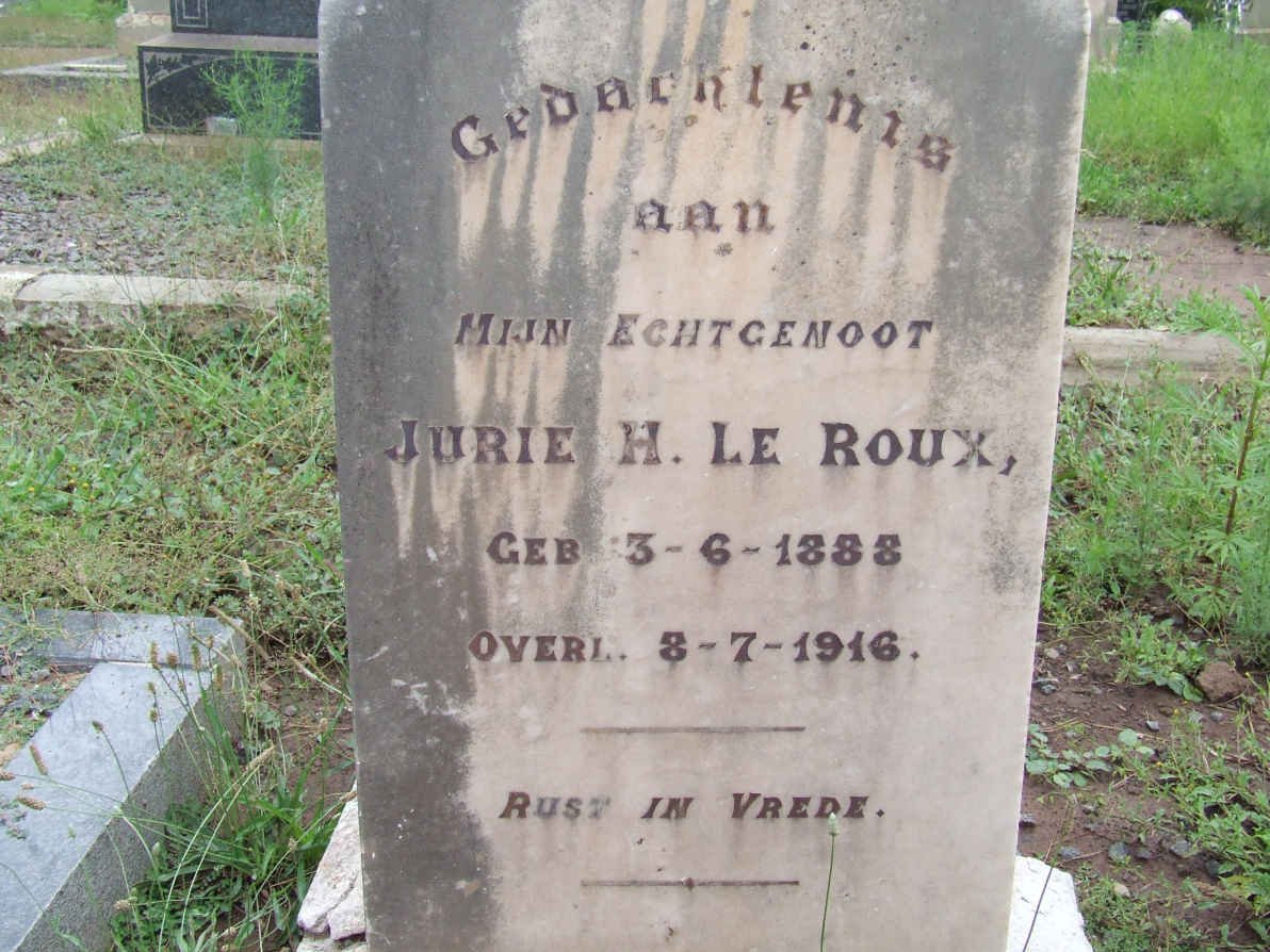 ROUX Jurie H., le 1888-1916