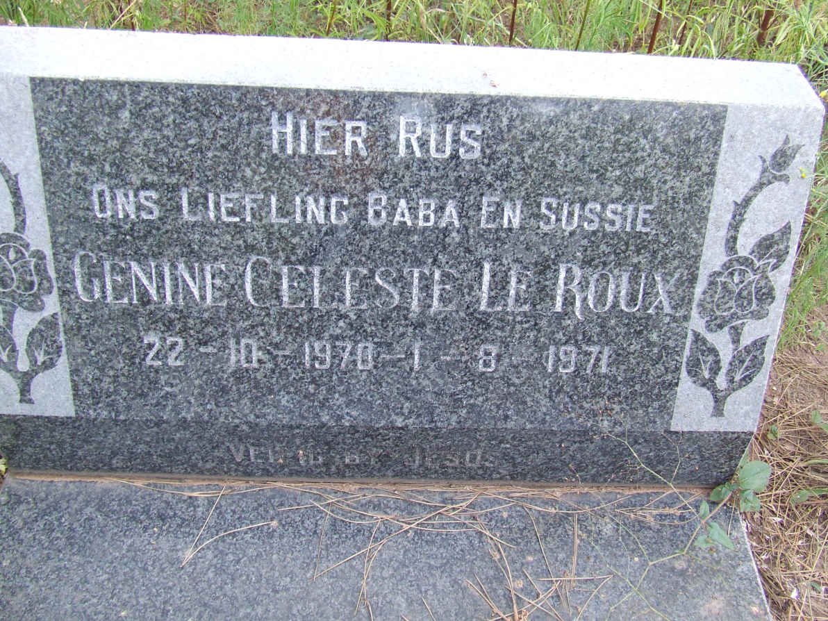 ROUX Genine Celeste, le 1970-1971