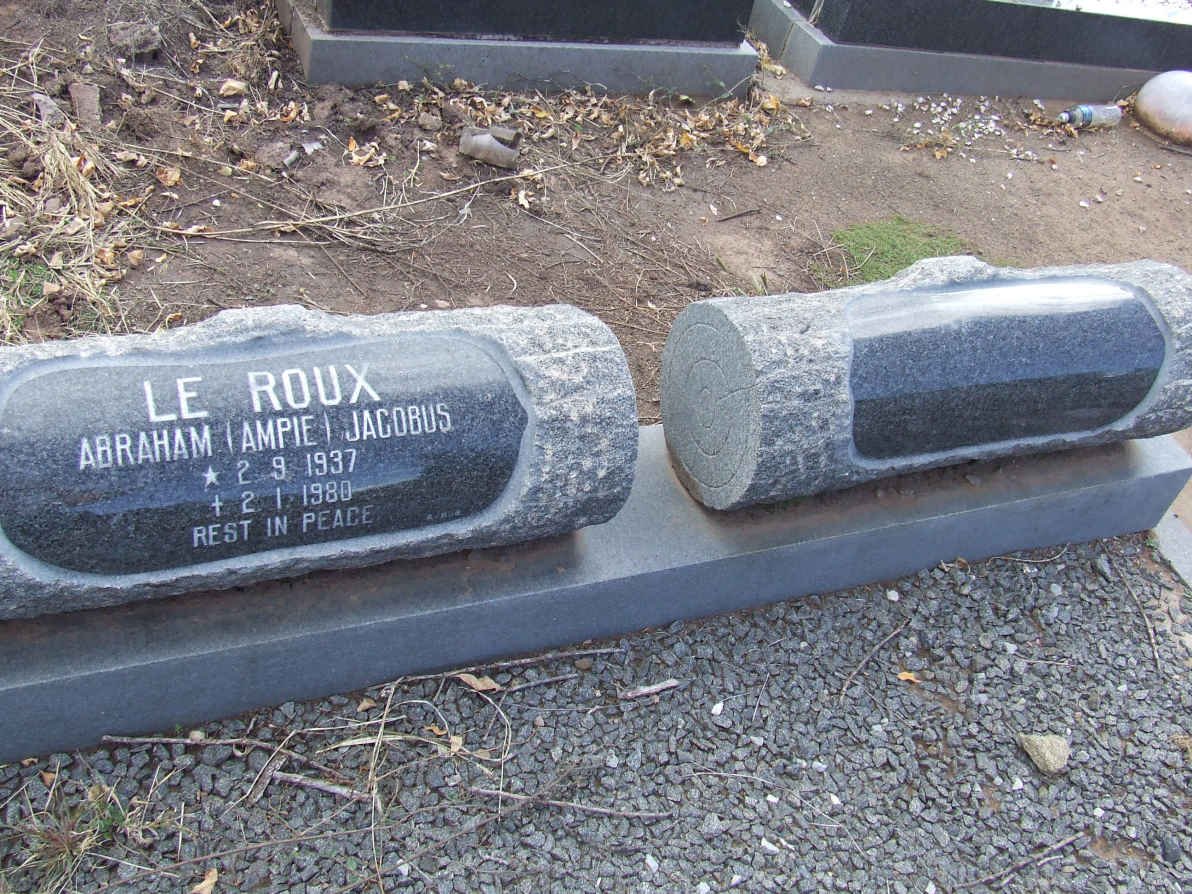 ROUX Abraham Jacobus, le 1937-1980