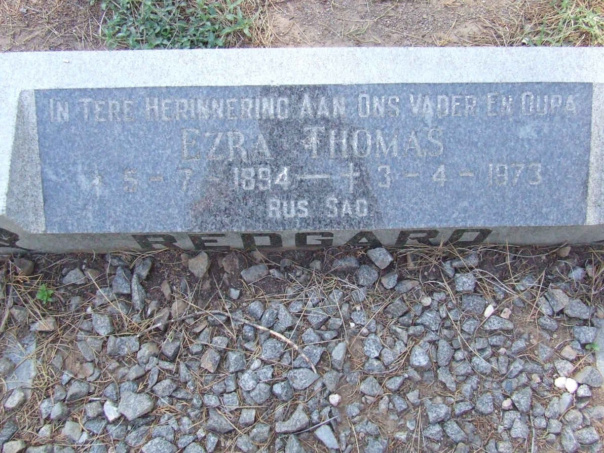 REDGARD Ezra Thomas 1894-1973