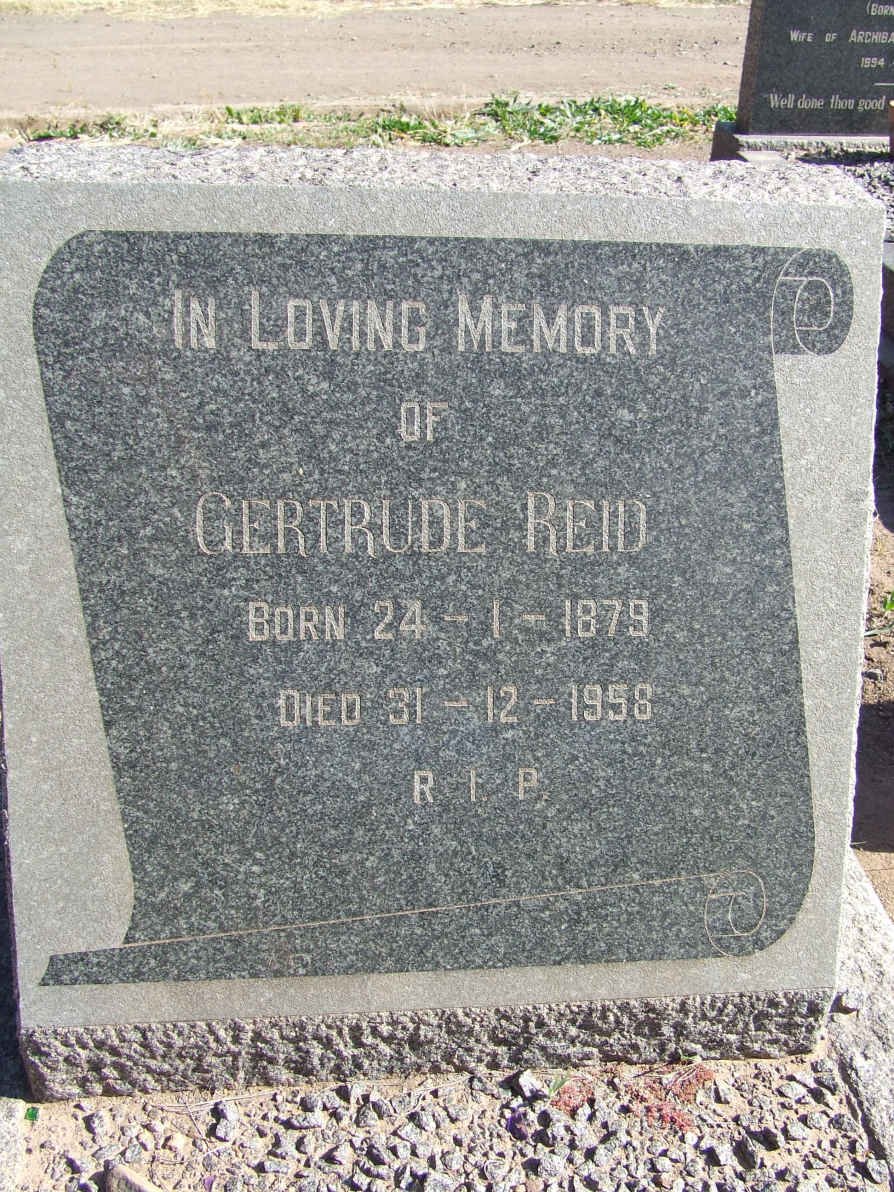 REID Gertrude 1879-1958