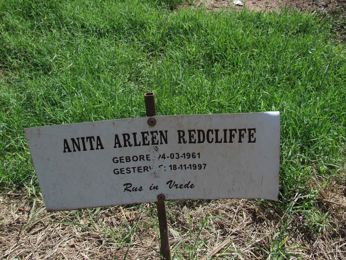 REDCLIFFE Anita Arleen 1961-1997