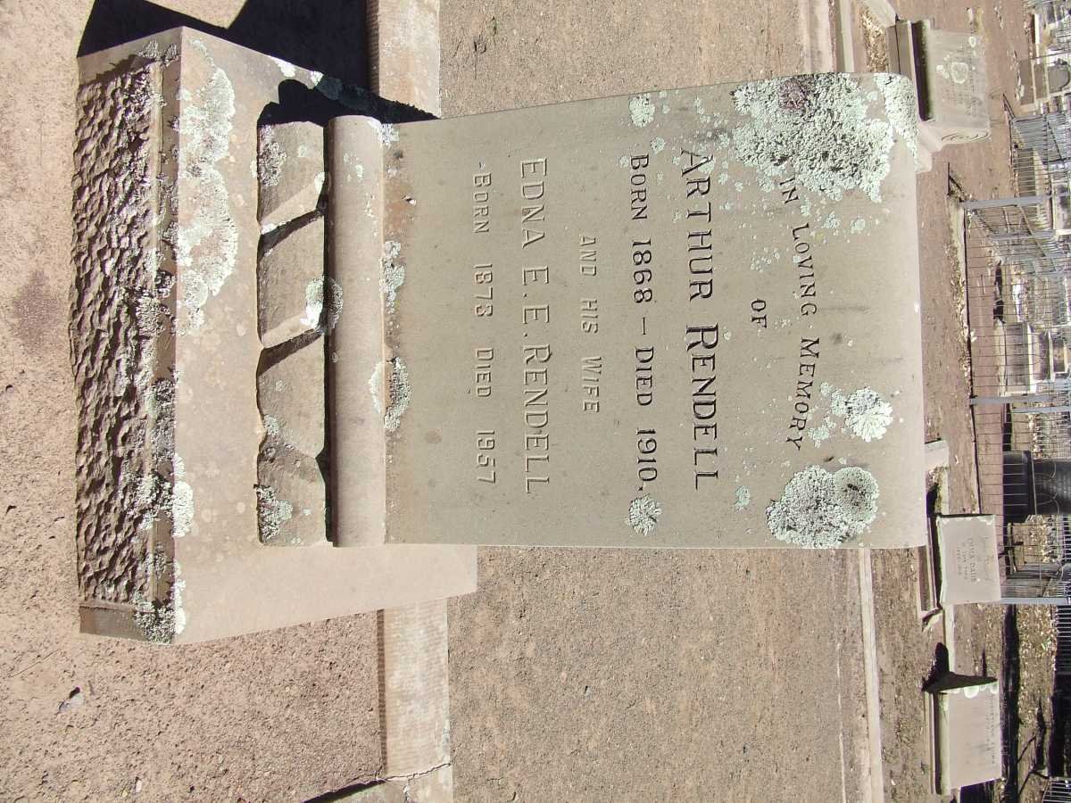 RENDELL Arthur 1868-1910 &amp; Edna E.E. 1878-1957
