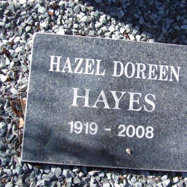 HAYES Hazel Doreen 1919-2008