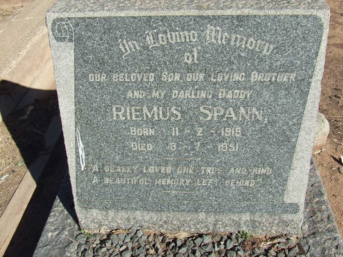 SPANN Riemus 1919-1951