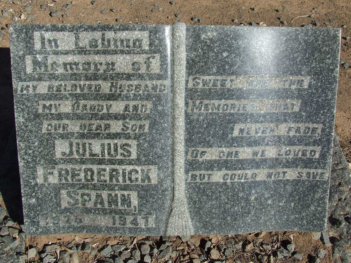 SPANN Julius Frederick 1926-1947