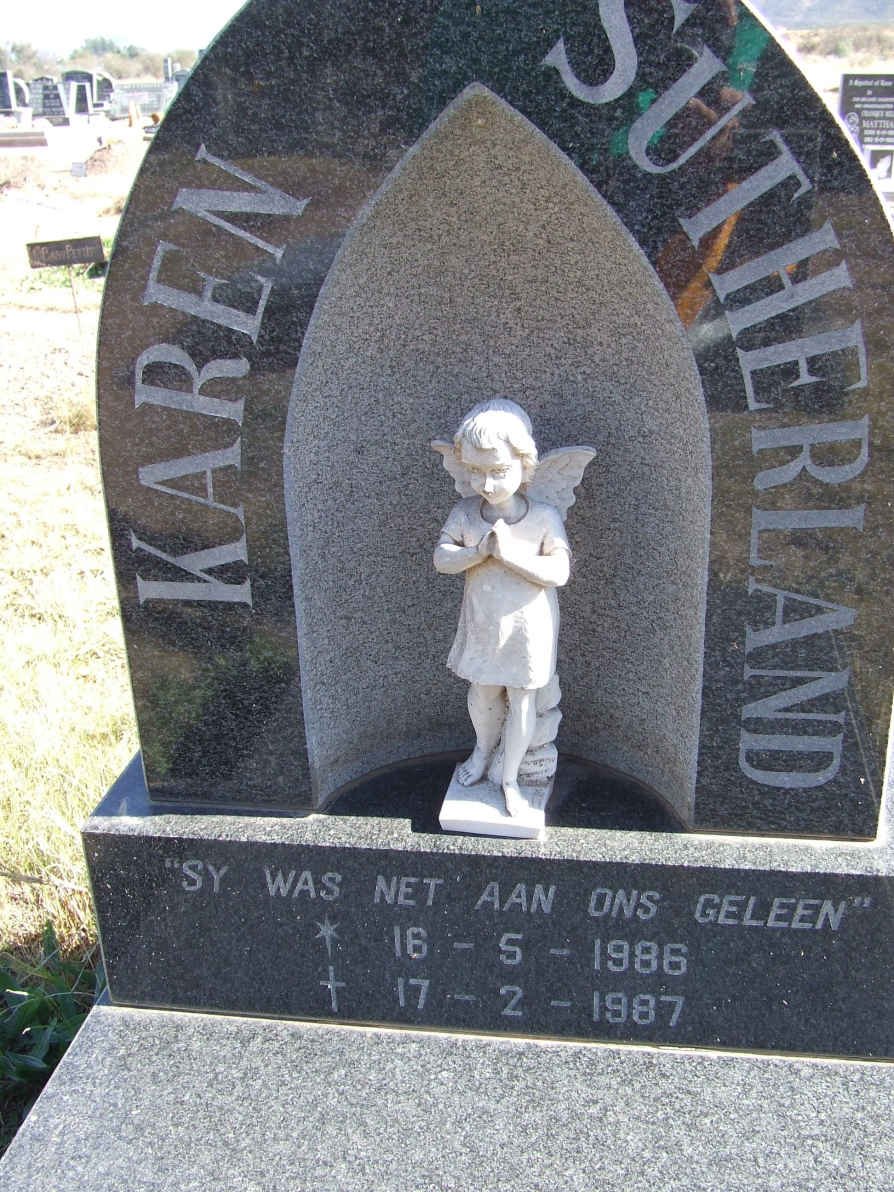 SUTHERLAND Karen 1986-1987