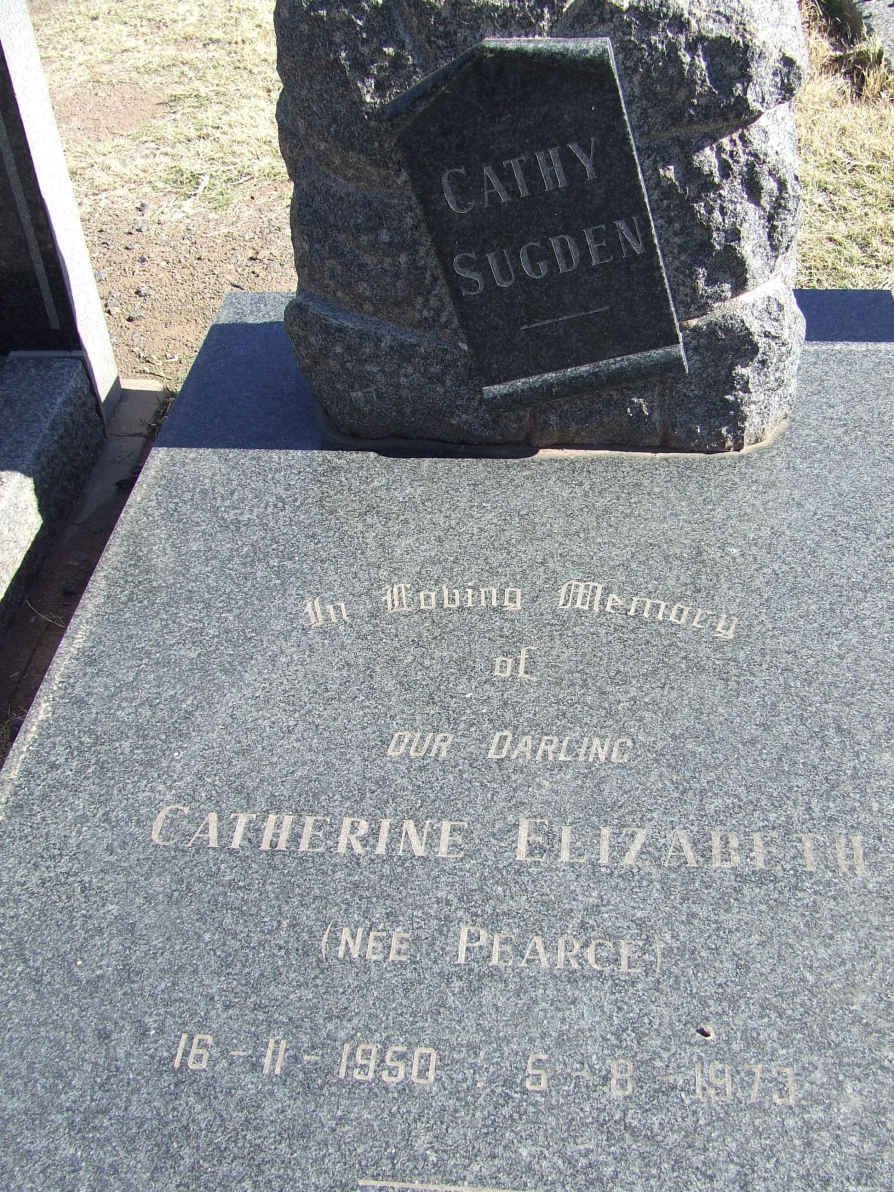 SUGDEN Catherine Elizabeth nee PEARCE 1950-1973
