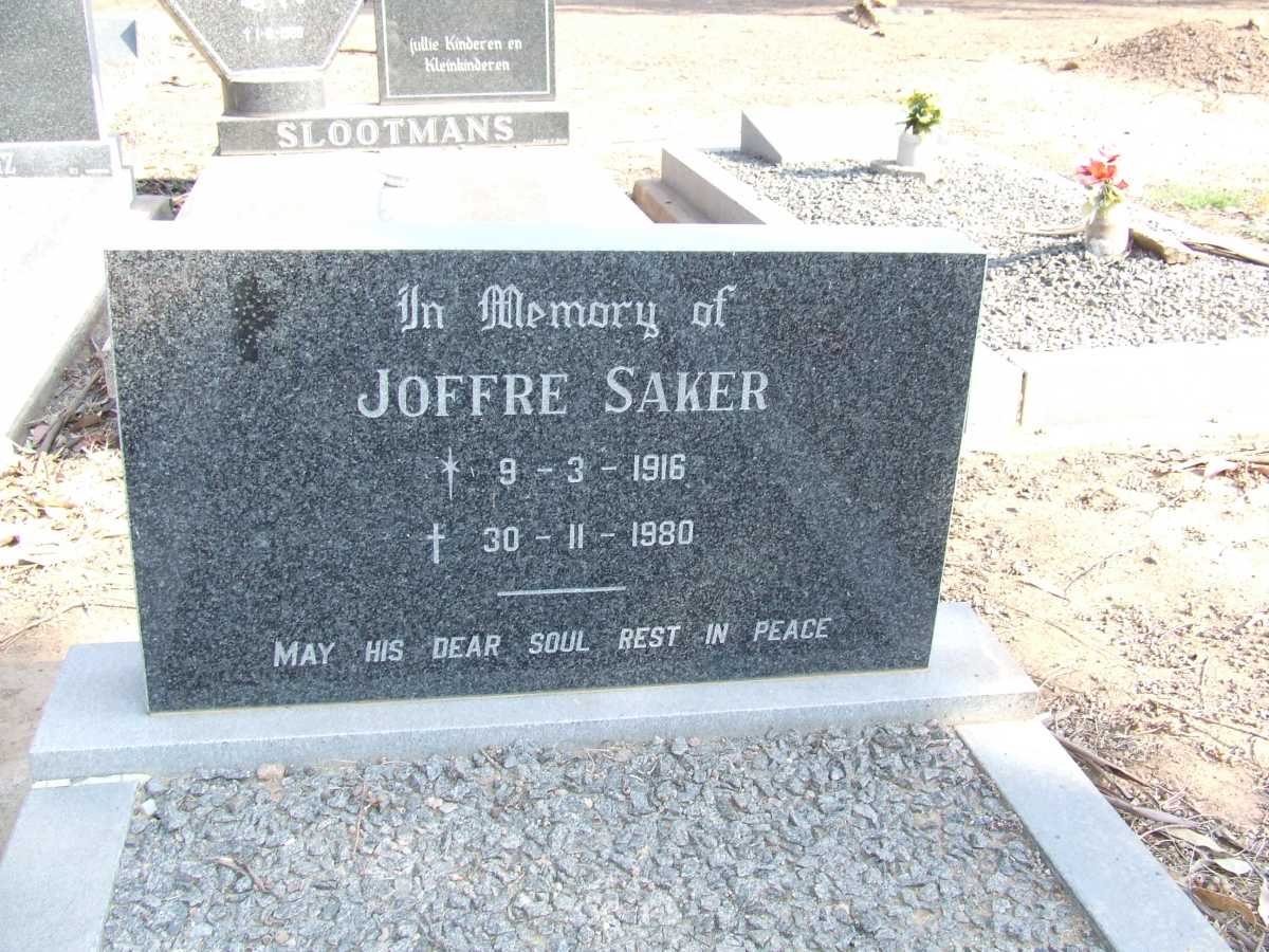 SAKER Joffre 1916-1980